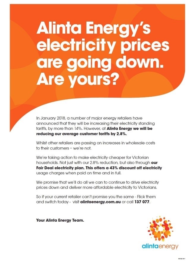 Alinta Energy Misled Consumers On Discounts ACCC